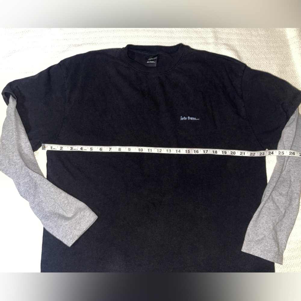 Urban Outfitters Jets Frans… Charcoal & Grey Oversized Long-sleeve T-shirt - Picture 5 of 6